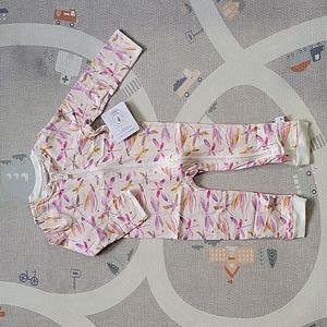 NWT Burt's Bees Baby 24month long sleeve footless bodysuit onesie organic cotton